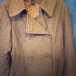 Grey PeaCoat ~	still time for winter!